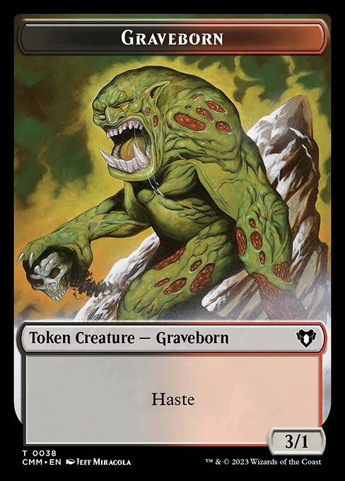 Graveborn, carta Magic di tipo Token Creature — Graveborn illustrata da Jeff Miracola