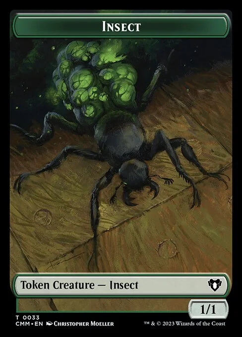 Insect, carta Magic di tipo Token Creature — Insect illustrata da Christopher Moeller