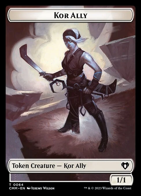 Kor Ally, carta Magic di tipo Token Creature — Kor Ally illustrata da Jeremy Wilson