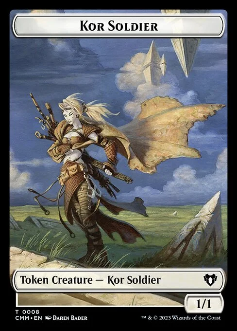 Kor Soldier, carta Magic di tipo Token Creature — Kor Soldier illustrata da Daren Bader