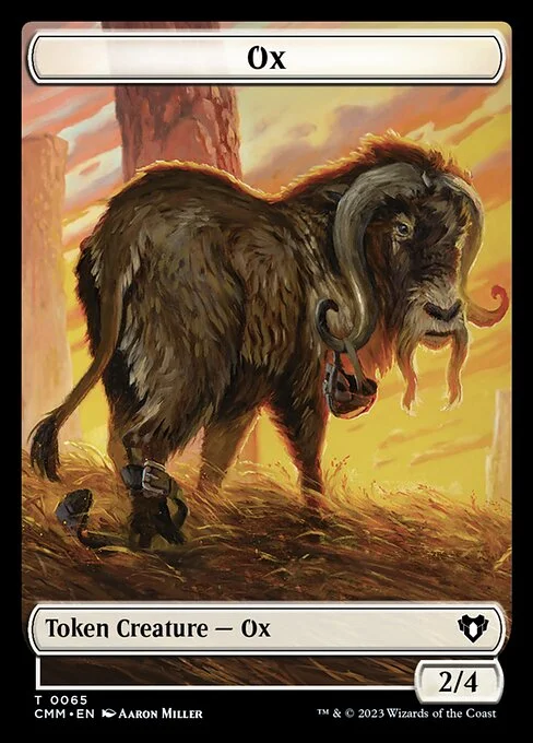 Ox, carta Magic di tipo Token Creature — Ox illustrata da Aaron Miller