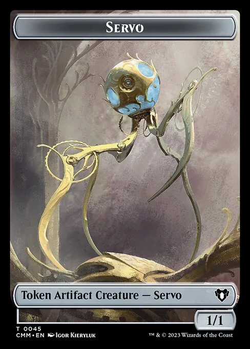 Servo, carta Magic di tipo Token Artifact Creature — Servo illustrata da Igor Kieryluk