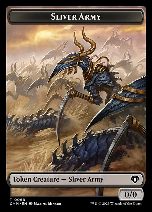 Sliver Army, carta Magic di tipo Token Creature — Sliver Army illustrata da Maxime Minard