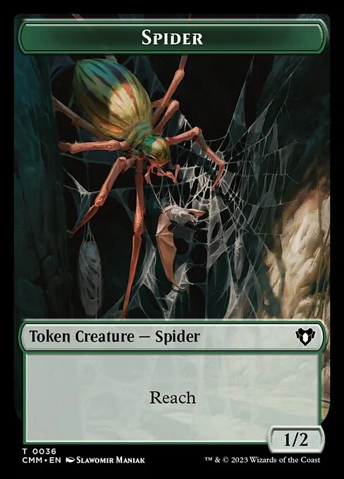 Spider, carta Magic di tipo Token Creature — Spider illustrata da Slawomir Maniak