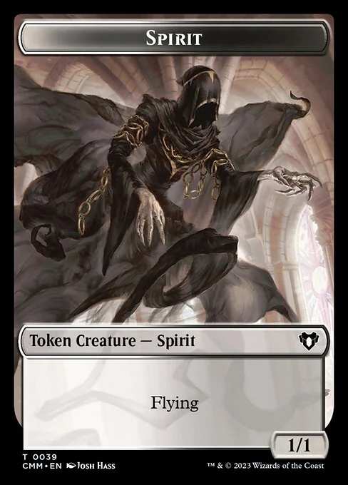 Spirit, carta Magic di tipo Token Creature — Spirit illustrata da Josh Hass