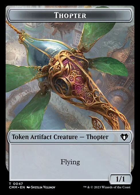 Thopter, carta Magic di tipo Token Artifact Creature — Thopter illustrata da Svetlin Velinov