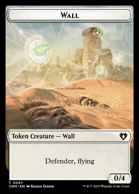Wall, carta Magic di tipo Token Creature — Wall illustrata da Kieran Yanner