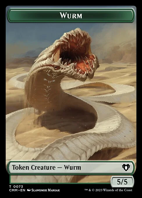 Wurm, carta Magic di tipo Token Creature — Wurm illustrata da Slawomir Maniak