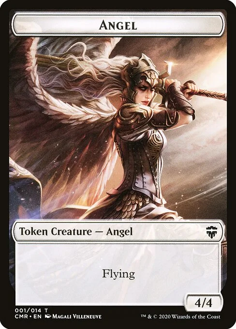 Angel, carta Magic di tipo Token Creature — Angel illustrata da Magali Villeneuve
