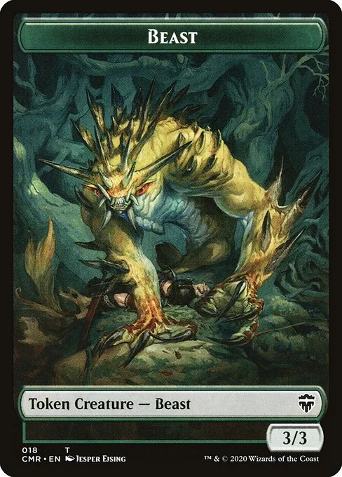Beast, carta Magic di tipo Token Creature — Beast illustrata da Jesper Ejsing