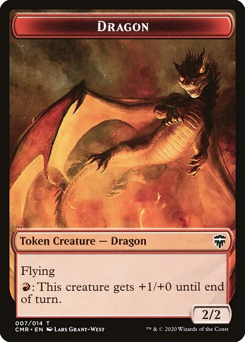 Dragon, carta Magic di tipo Token Creature — Dragon illustrata da Lars Grant-West