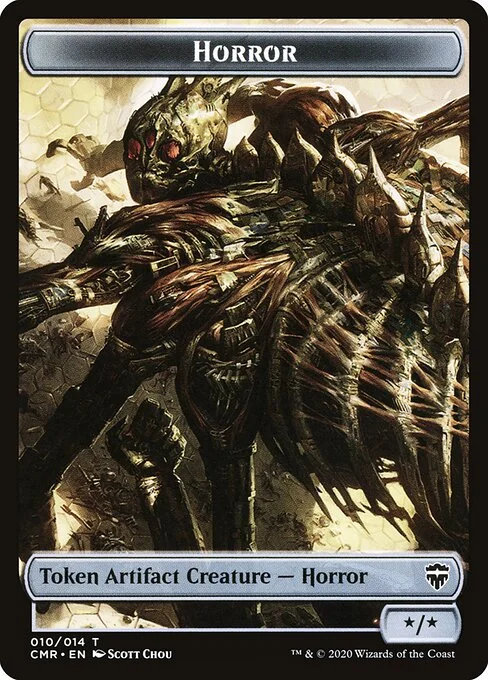 Horror, carta Magic di tipo Token Artifact Creature — Horror illustrata da Scott Chou