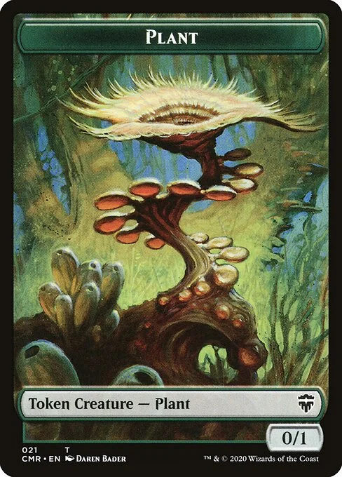 Plant, carta Magic di tipo Token Creature — Plant illustrata da Daren Bader