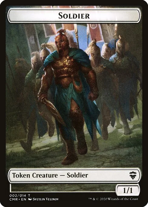 Soldier, carta Magic di tipo Token Creature — Soldier illustrata da Svetlin Velinov