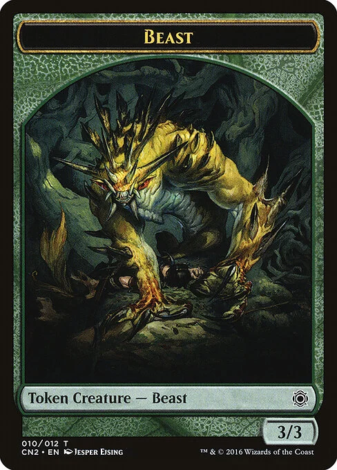 Beast, carta Magic di tipo Token Creature — Beast illustrata da Jesper Ejsing