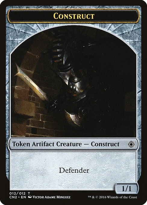 Construct, carta Magic di tipo Token Artifact Creature — Construct illustrata da Victor Adame Minguez