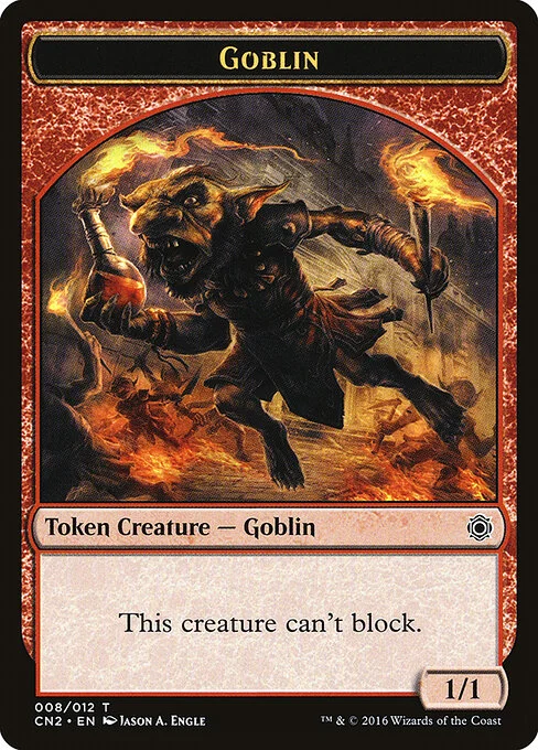 Goblin, carta Magic di tipo Token Creature — Goblin illustrata da Jason A. Engle