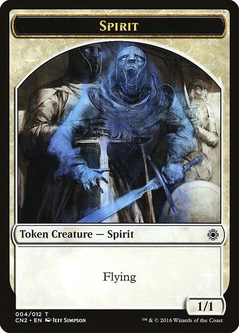 Spirit, carta Magic di tipo Token Creature — Spirit illustrata da Jeff Simpson