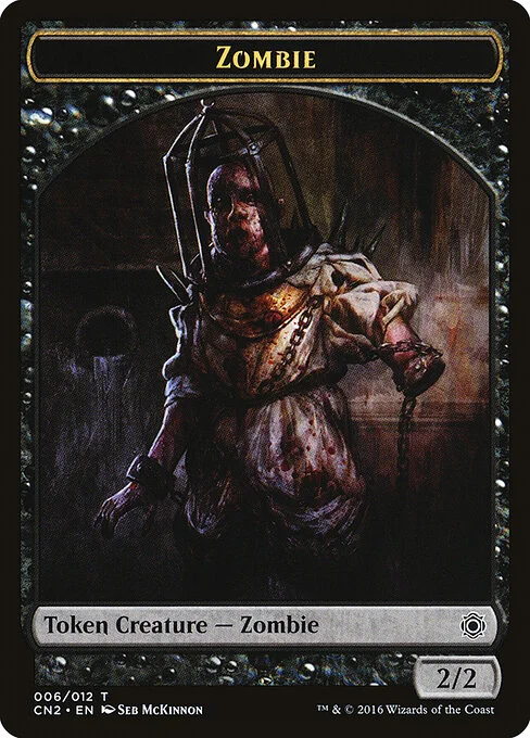 Zombie, carta Magic di tipo Token Creature — Zombie illustrata da Seb McKinnon