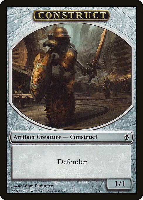 Construct, carta Magic di tipo Token Artifact Creature — Construct illustrata da Adam Paquette