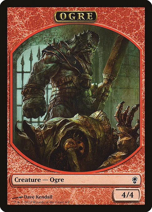 Ogre, carta Magic di tipo Token Creature — Ogre illustrata da Dave Kendall