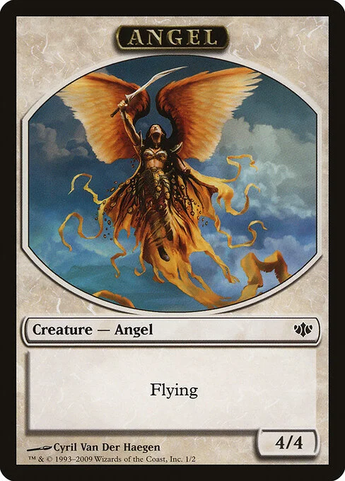 Angel, carta Magic di tipo Token Creature — Angel illustrata da Cyril Van Der Haegen