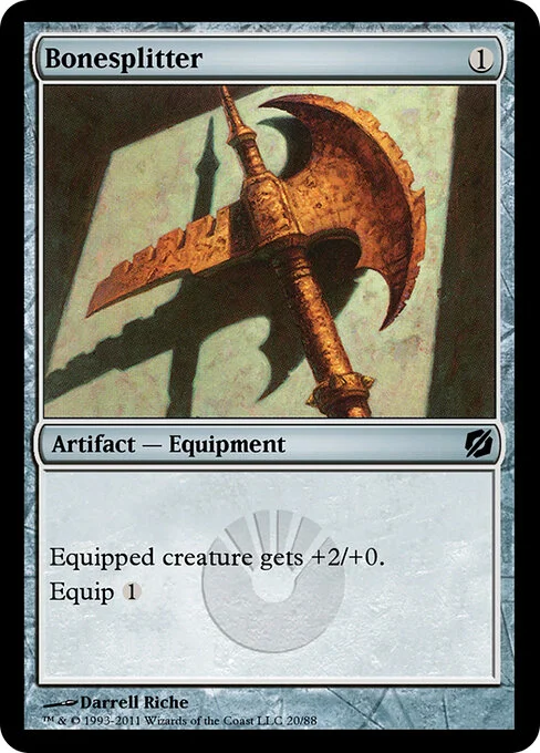 Bonesplitter, carta Magic di tipo Artifact — Equipment illustrata da Darrell Riche