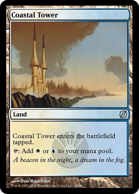 Coastal Tower, carta Magic di tipo Land illustrata da Don Hazeltine