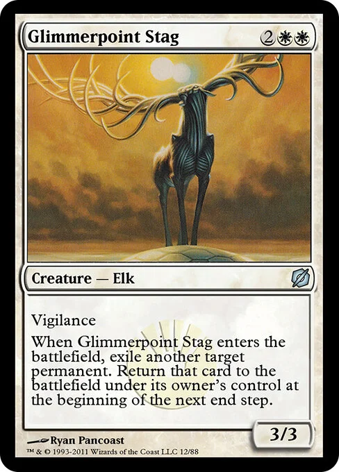 Glimmerpoint Stag, carta Magic di tipo Creature — Elk illustrata da Ryan Pancoast