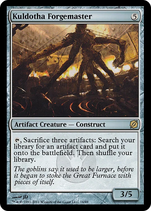 Kuldotha Forgemaster, carta Magic di tipo Artifact Creature — Construct illustrata da jD