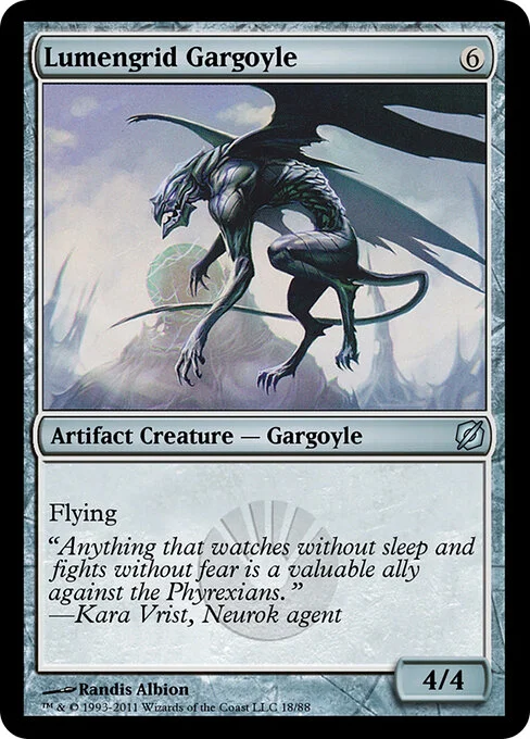 Lumengrid Gargoyle, carta Magic di tipo Artifact Creature — Gargoyle illustrata da Randis Albion