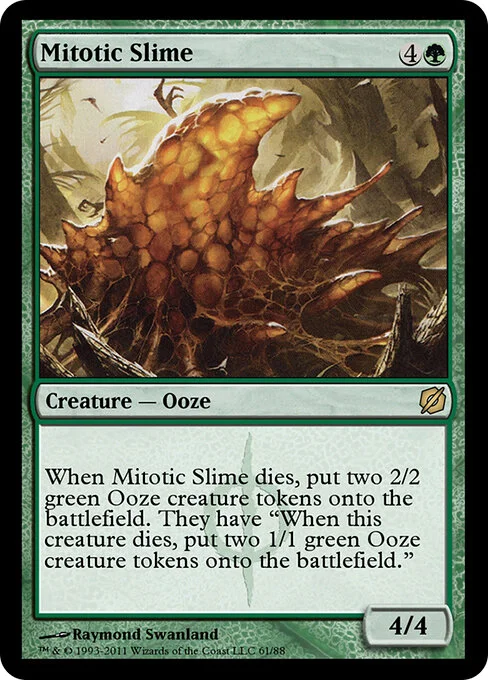 Mitotic Slime, carta Magic di tipo Creature — Ooze illustrata da Raymond Swanland