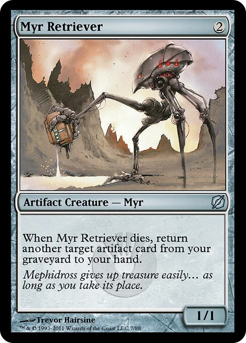Myr Retriever, carta Magic di tipo Artifact Creature — Myr illustrata da Trevor Hairsine