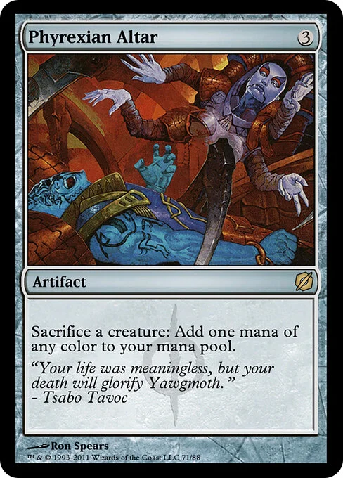 Phyrexian Altar, carta Magic di tipo Artifact illustrata da Ron Spears