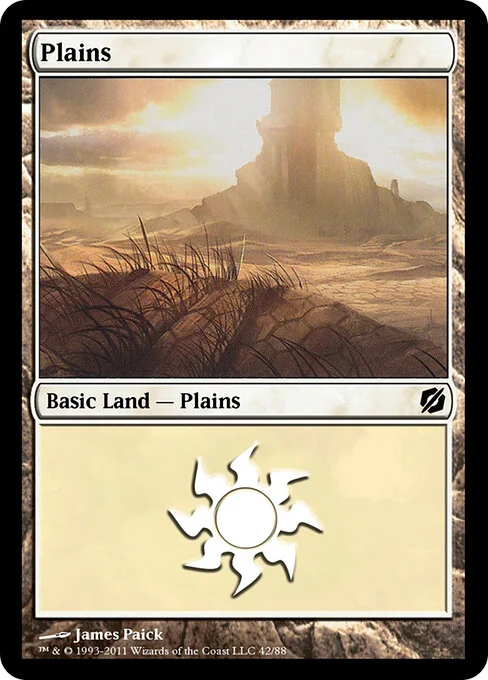 Plains, carta Magic di tipo Basic Land — Plains illustrata da James Paick