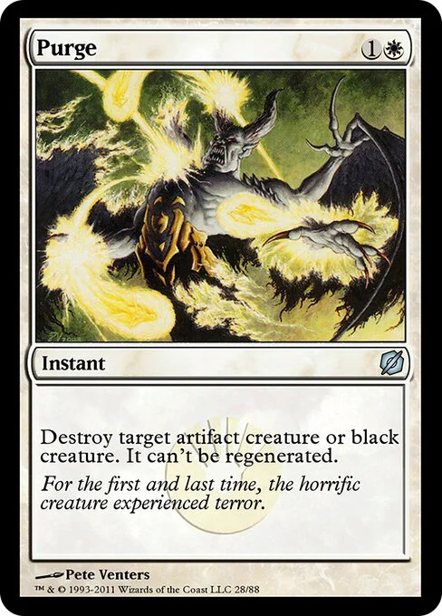 Purge, carta Magic di tipo Instant illustrata da Pete Venters