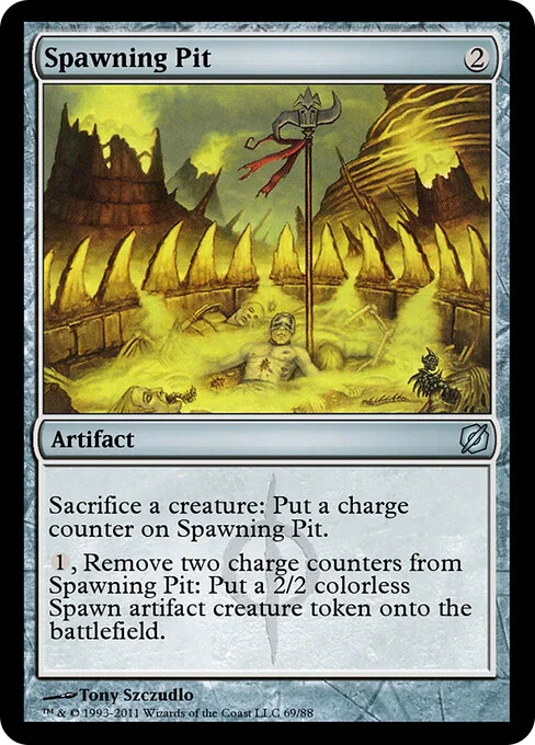 Spawning Pit, carta Magic di tipo Artifact illustrata da Tony Szczudlo