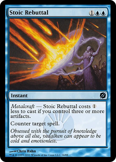 Stoic Rebuttal, carta Magic di tipo Instant illustrata da Chris Rahn