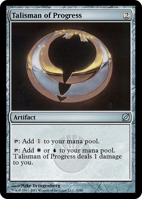 Talisman of Progress, carta Magic di tipo Artifact illustrata da Mike Dringenberg