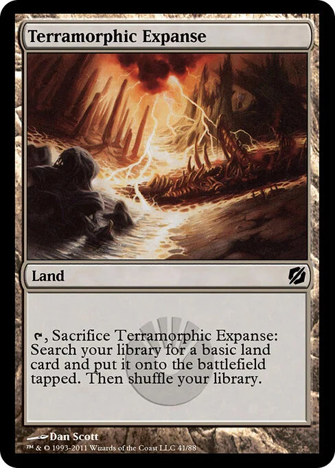 Terramorphic Expanse, carta Magic di tipo Land illustrata da Dan Murayama Scott