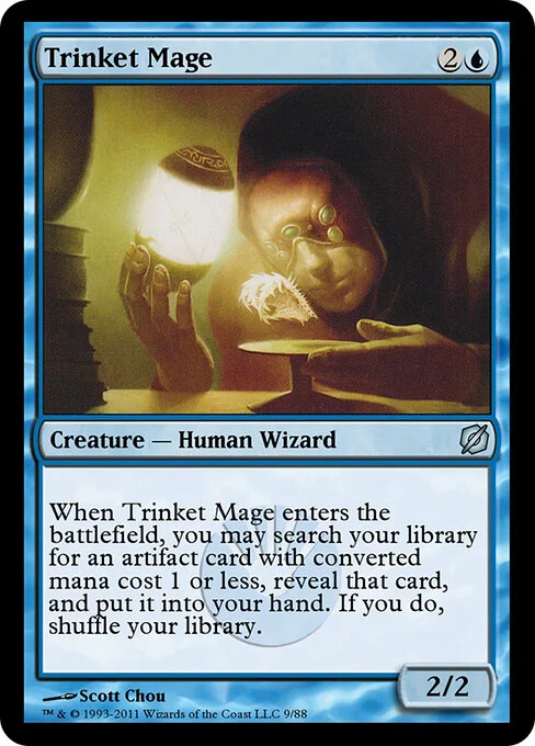 Trinket Mage, carta Magic di tipo Creature — Human Wizard illustrata da Scott Chou