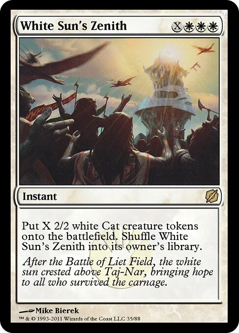 White Sun's Zenith, carta Magic di tipo Instant illustrata da Mike Bierek