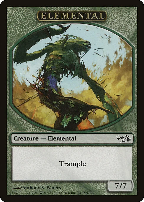 Elemental, carta Magic di tipo Token Creature — Elemental illustrata da Anthony S. Waters