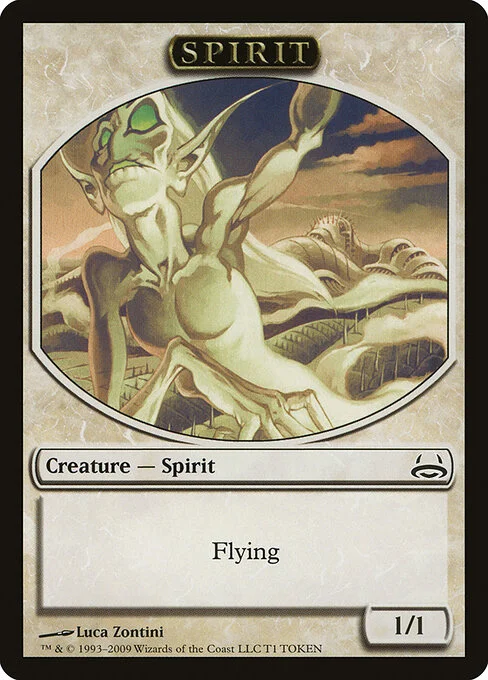 Spirit, carta Magic di tipo Token Creature — Spirit illustrata da Luca Zontini