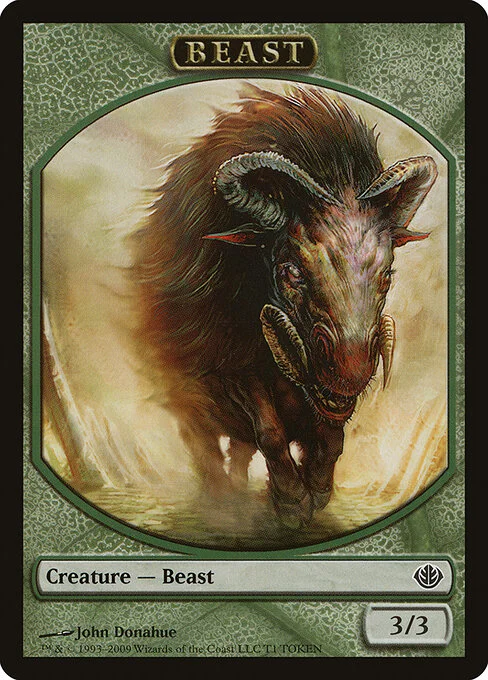 Beast, carta Magic di tipo Token Creature — Beast illustrata da John Donahue