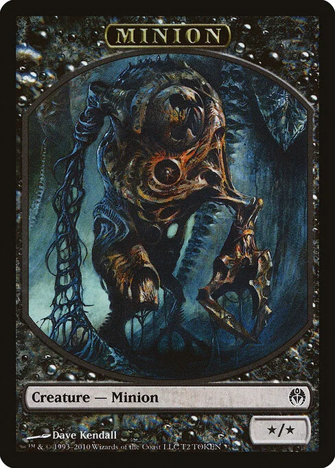 Minion, carta Magic di tipo Token Creature — Minion illustrata da Dave Kendall