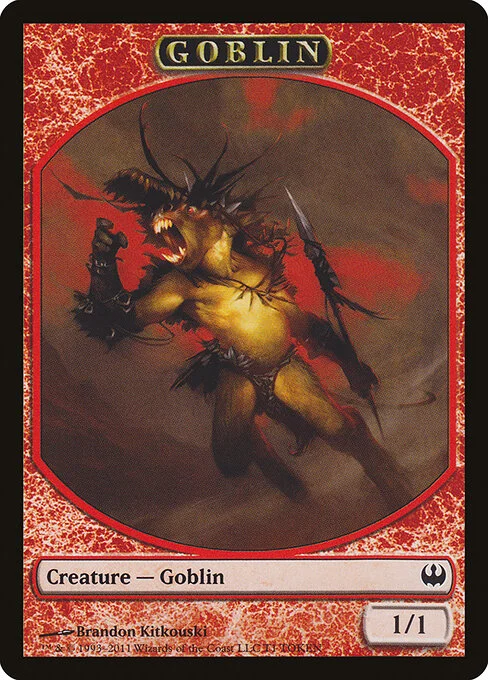 Goblin, carta Magic di tipo Token Creature — Goblin illustrata da Brandon Kitkouski