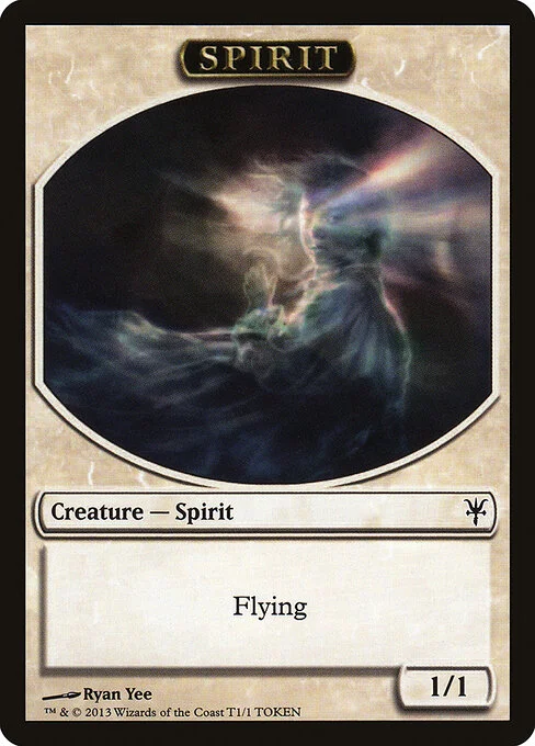 Spirit, carta Magic di tipo Token Creature — Spirit illustrata da Ryan Yee