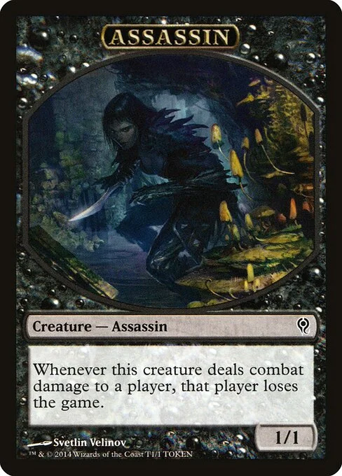 Assassin, carta Magic di tipo Token Creature — Assassin illustrata da Svetlin Velinov