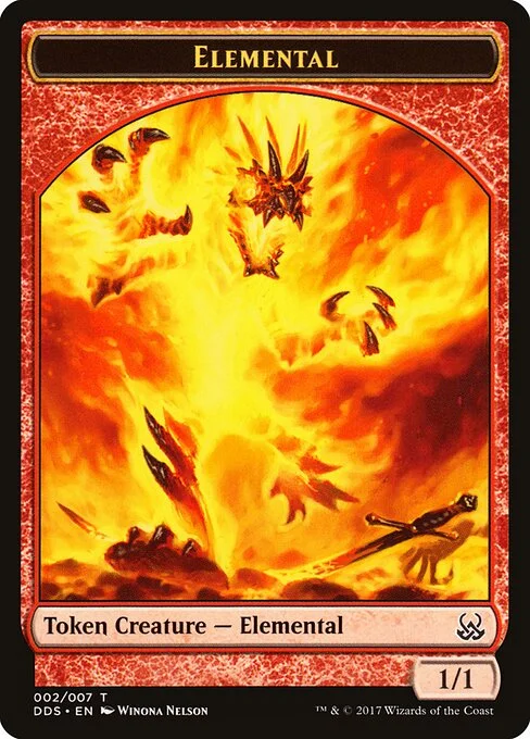 Elemental, carta Magic di tipo Token Creature — Elemental illustrata da Winona Nelson